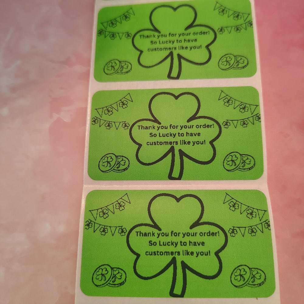 💙100 Lucky- Shipping Labels Thermal Packaging Stickers 2.25"x1.25"💙